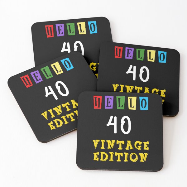 Item preview, Hello Forty (40) Vintage Edition designed and sold by RajkaLunari.