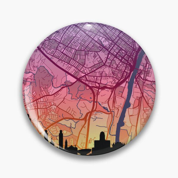 Item preview, Albany New York Skyline Map designed and sold by ArtPrints.