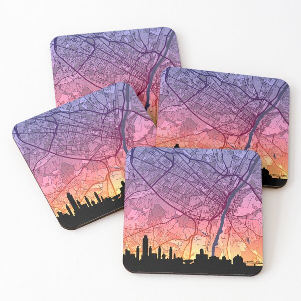 Item preview, Albany New York Skyline Map designed and sold by ArtPrints.