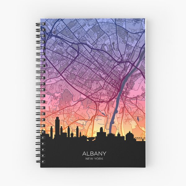 Item preview, Albany New York Skyline Map designed and sold by ArtPrints.