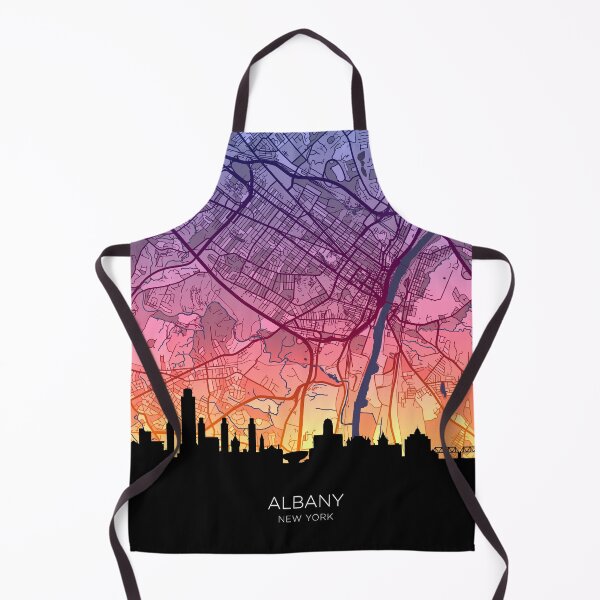 Item preview, Albany New York Skyline Map designed and sold by ArtPrints.