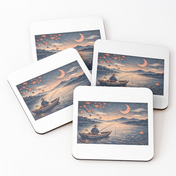 Item preview, The Whispering Moon over Autumn Waters designed and sold by AURA_REDBUBBLEstore.