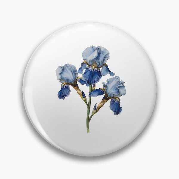 Item preview, Iris flower watercolor designed and sold by uunaa.