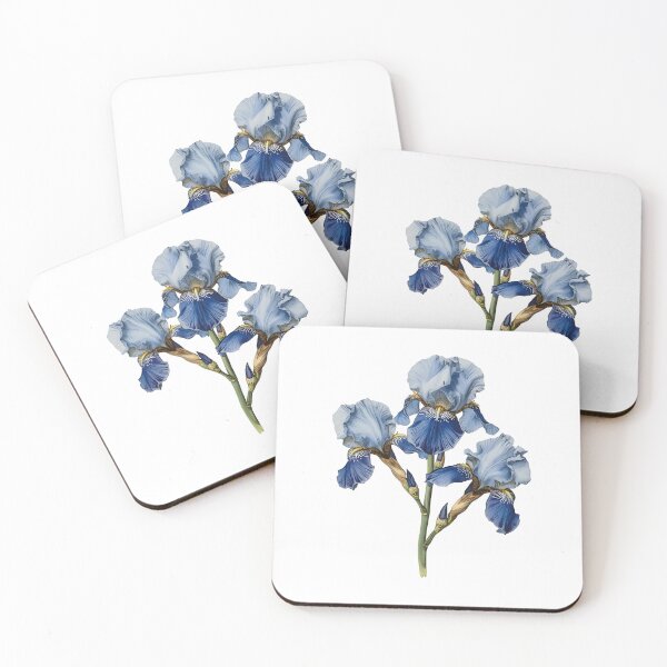 Item preview, Iris flower watercolor designed and sold by uunaa.