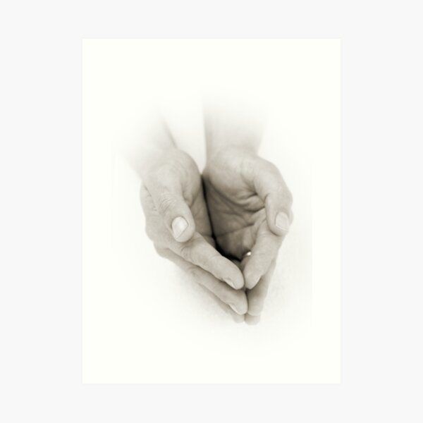 Hands: Receiving Art Print
