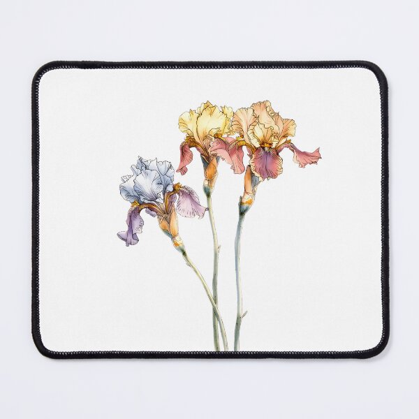 Item preview, Iris flower watercolor designed and sold by uunaa.