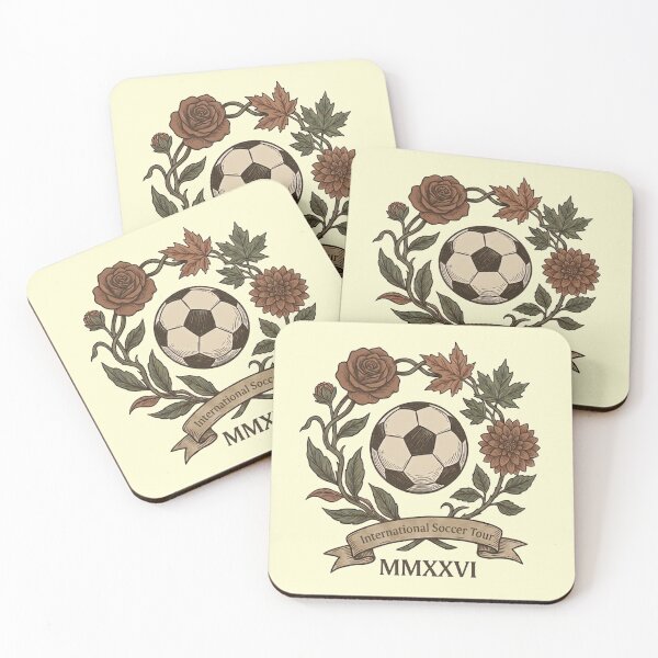 Item preview, 2026 International Soccer Tour Vintage Floral Crest designed and sold by rygenr8.
