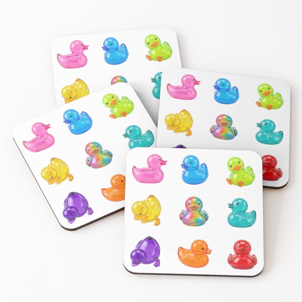 Item preview, Glass Rainbow Dope Duck Squad - Stickers & Magnets designed and sold by 21 Tulips.