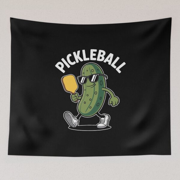 Item preview, Cool Pickleball Pickle – Funny Sports Cartoon Wearing Sunglasses designed and sold by Sashka-.