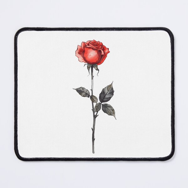 Item preview,  Red Rose flower watercolor designed and sold by uunaa.