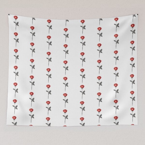 Item preview,  Red Rose flower watercolor designed and sold by uunaa.
