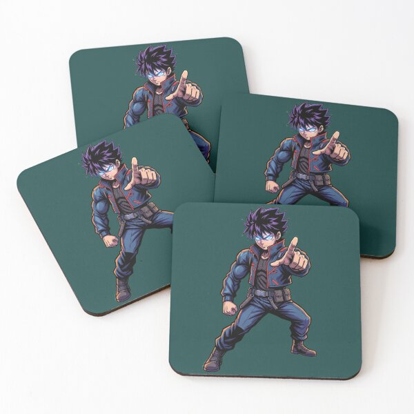 Item preview, Cyberpunk Anime Warrior - Blue Fire Eyes Shonen Hero designed and sold by GunnuDesigns.