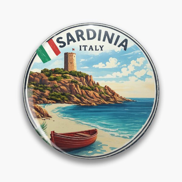 Item preview, Sardinia Italy Travel Art Emblem designed and sold by clarkfraser.