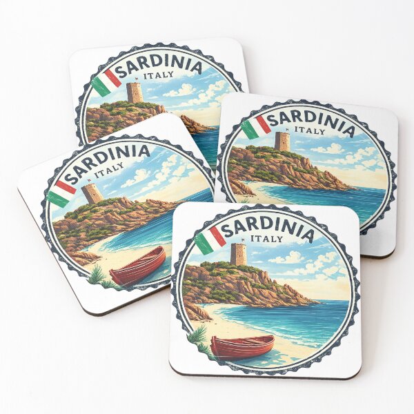 Item preview, Sardinia Italy Travel Art Emblem designed and sold by clarkfraser.