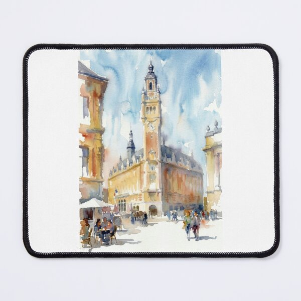 Item preview, Lille Grand Place – Chamber of Commerce Watercolor designed and sold by caracatita75.