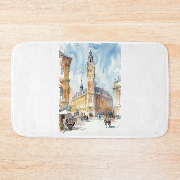 Item preview, Lille Grand Place – Chamber of Commerce Watercolor designed and sold by caracatita75.