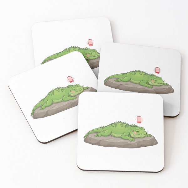 Item preview, Solar Battery Depleted Lazy Green Iguana designed and sold by Petzzz.