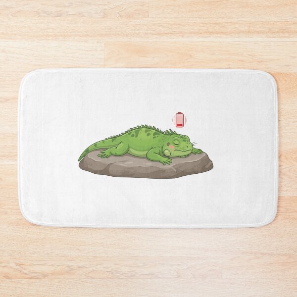 Item preview, Solar Battery Depleted Lazy Green Iguana designed and sold by Petzzz.