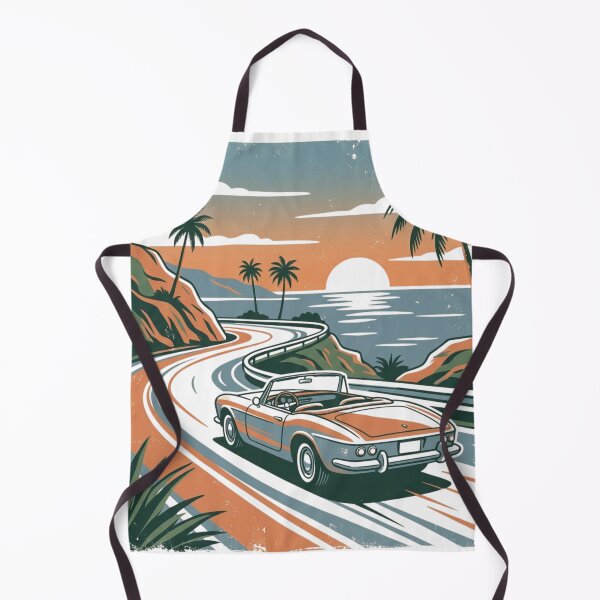 Item preview, Retro Keep Driving Classic Muscle Car Sunset designed and sold by VelvetArchives.
