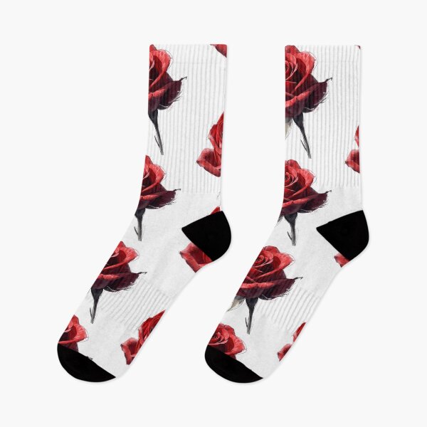 Item preview, Red Rose flower watercolor designed and sold by uunaa.