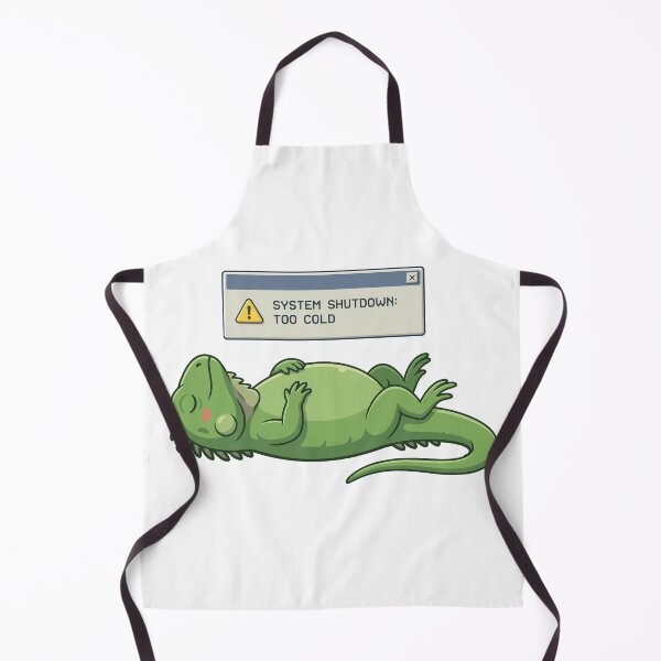 Item preview, System Shutdown Too Cold Funny Green Iguana designed and sold by Petzzz.
