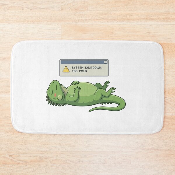 Item preview, System Shutdown Too Cold Funny Green Iguana designed and sold by Petzzz.