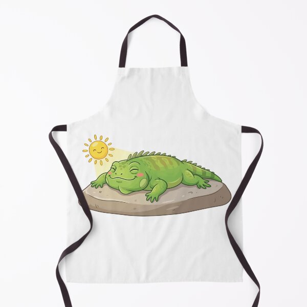 Item preview, Pancake Mode Heat Absorption Green Iguana designed and sold by Petzzz.