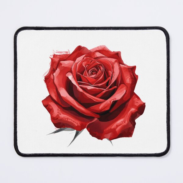 Item preview, Red Rose flower watercolor designed and sold by uunaa.