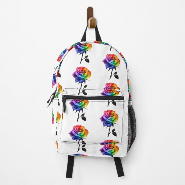 Item preview, Rainbow Rose flower watercolor designed and sold by uunaa.