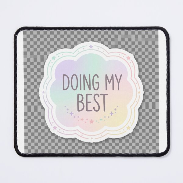 Item preview, Doing My Best Cute Pastel Aesthetic Motivational Sticker designed and sold by R & K Fashions.