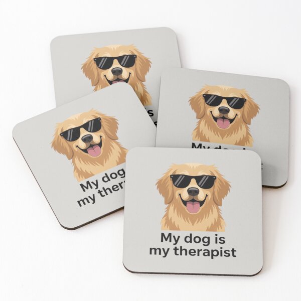 Item preview, Golden Retriever - My Dog is My Therapist designed and sold by 123ks.