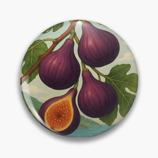 Item preview, Fichi di Maiori Italy – Fig Illustration with Amalfi Coast View designed and sold by EmeraldeaArt.