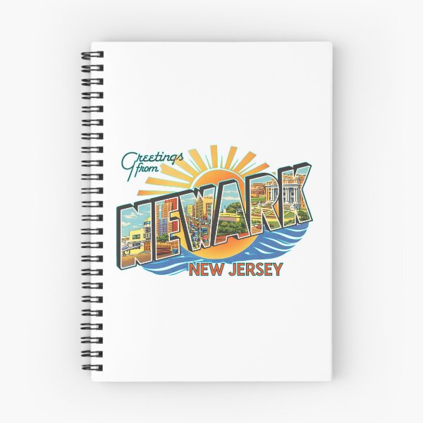 Item preview, Greetings From Newark New Jersey Vintage Postcard Style Illustration Featuring City Skyline, Landmarks, and Waterfront designed and sold by portokalis.