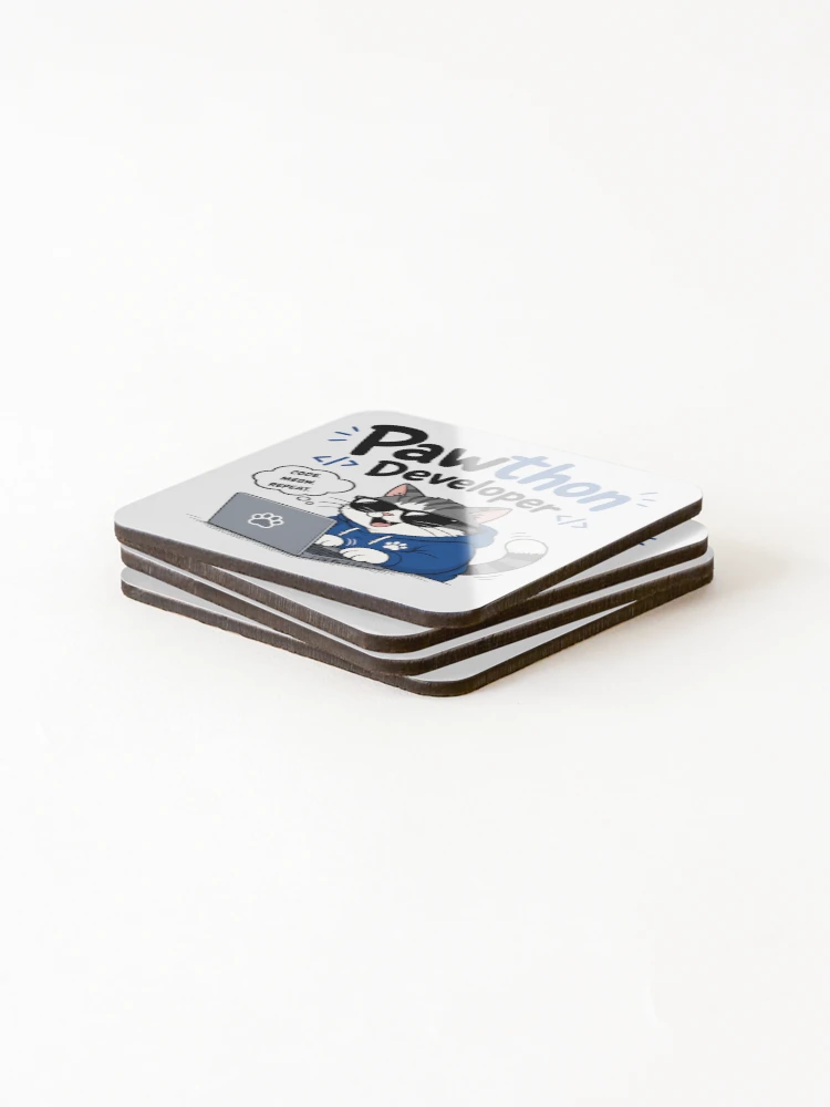 Thumbnail 4 of 5, Coasters (Set of 4), Python Developer designed and sold by Itai Doshin.
