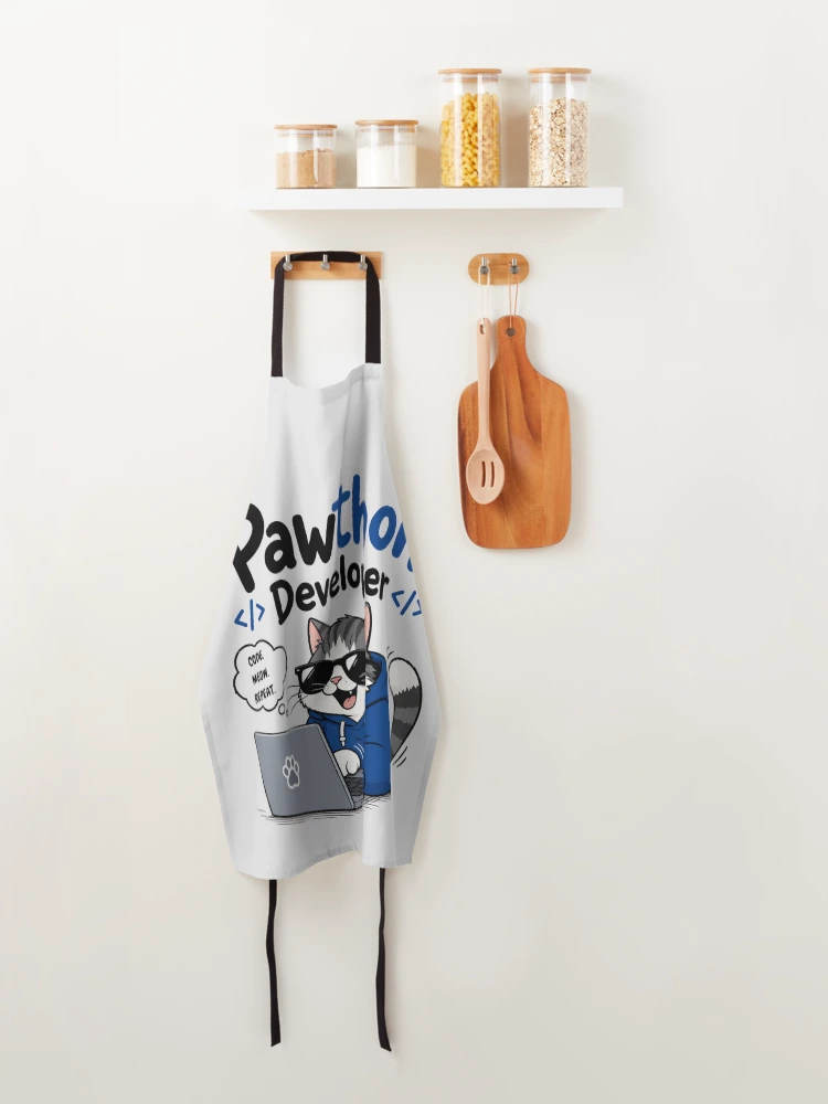 Thumbnail 4 of 6, Apron, Python Developer designed and sold by Itai Doshin.