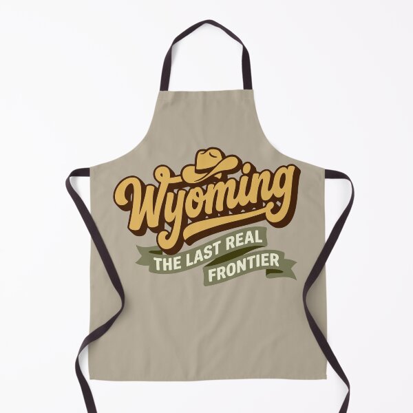 Item preview, Retro Wyoming Cowboy Hat The Last Real Frontier Art designed and sold by Cozy-Old-Pub.