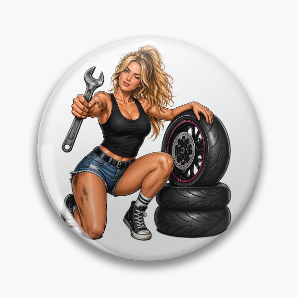 Item preview, Cafe Racer Style Biker Girl – Two Wheels One Soul designed and sold by AdaltonFranca.