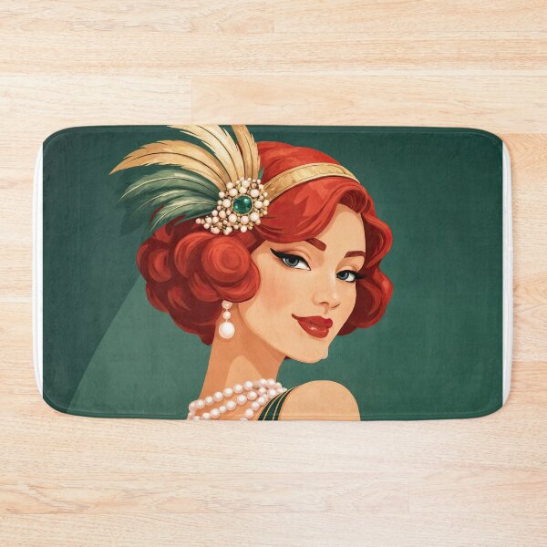 Item preview, Roaring Twenties Glamour — Vintage Elegance in Green designed and sold by ForeverPrintsOK.