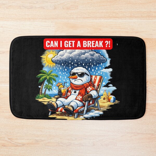 Item preview, Can I Get a Break?! – Snowman Followed by Snow Cloud Vacation Meme designed and sold by TitanGiggle .