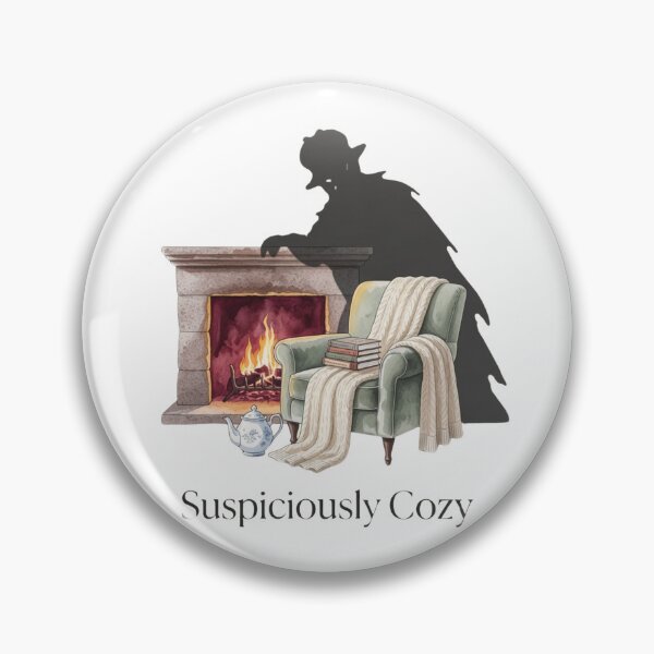 Item preview, Suspiciously Cozy — Mystery Reader Fireplace Armchair Shadow Tee designed and sold by kosimazaki.