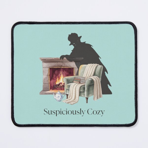 Item preview, Suspiciously Cozy — Mystery Reader Fireplace Armchair Shadow Tee designed and sold by kosimazaki.