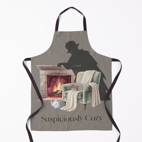 Item preview, Suspiciously Cozy — Mystery Reader Fireplace Armchair Shadow Tee designed and sold by kosimazaki.