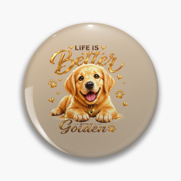 Item preview, Golden Retriever Puppy - Cute Smiling Dog Illustration designed and sold by Nature's Palette.