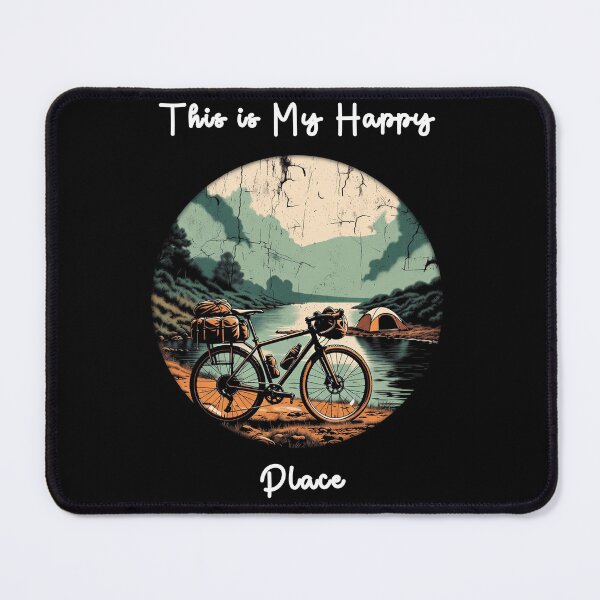 Item preview, This Is My Happy Place, Bike camping designed and sold by RajkaLunari.