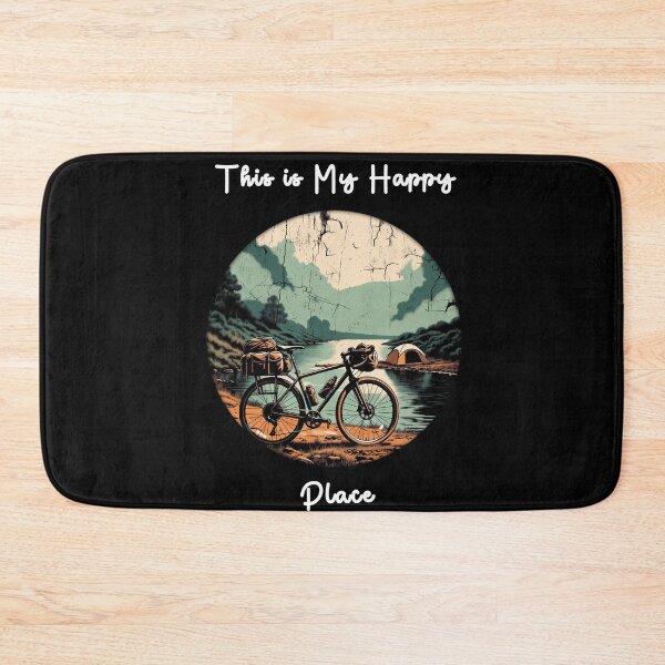 Item preview, This Is My Happy Place, Bike camping designed and sold by RajkaLunari.