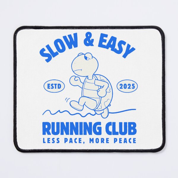 Item preview, Slow and Easy Running Club Cute Jogging Aesthetic Wellness Fitness Design designed and sold by PatrickWill22.
