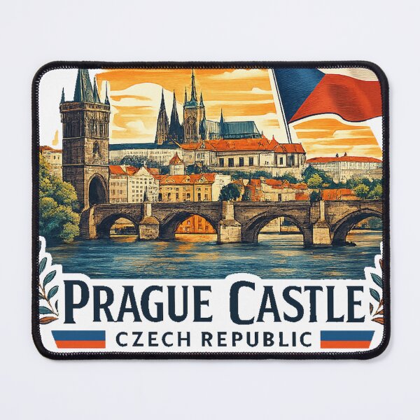 Item preview, A Vintage Travel Illustration of Prague - Czech designed and sold by clarkfraser.