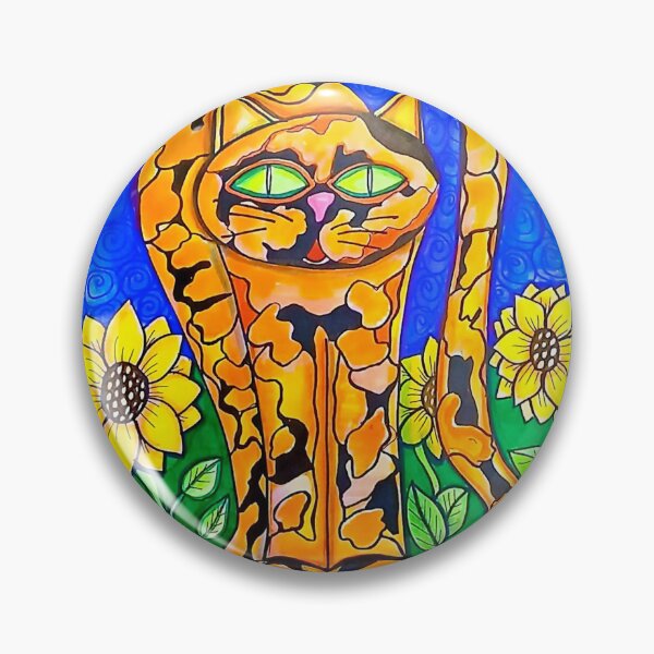 Item preview, Kaleidoscope  Calico Cat with Sunflowers designed and sold by Sh1953.