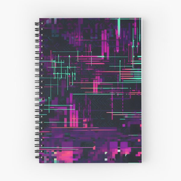 Item preview, Electric Signal Grid Neon Cyberpunk Pattern designed and sold by Hashola Designs.