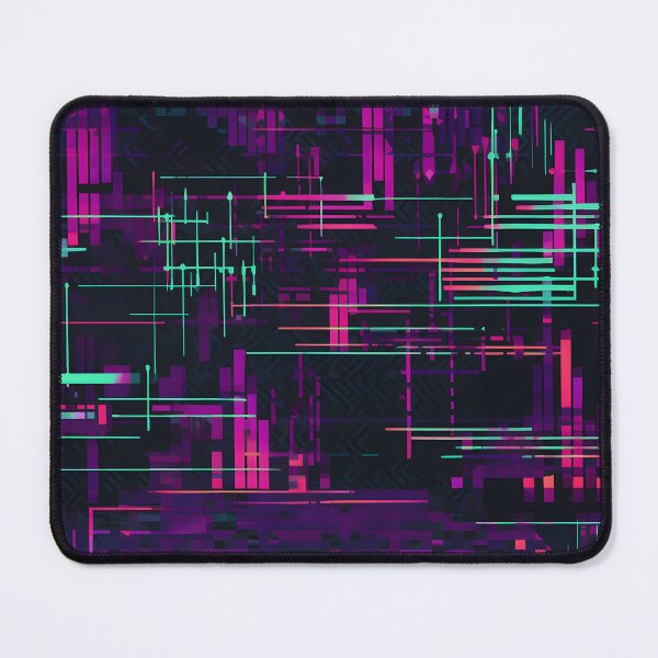Item preview, Electric Signal Grid Neon Cyberpunk Pattern designed and sold by Hashola Designs.